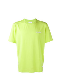 T-shirt girocollo stampata lime di Stampd