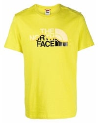 T-shirt girocollo stampata lime di The North Face