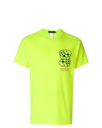 T-shirt girocollo stampata lime di United Standard