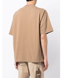 T-shirt girocollo stampata marrone chiaro di Axel Arigato