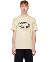 T-shirt girocollo stampata marrone chiaro di Ambush