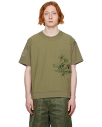 T-shirt girocollo stampata marrone chiaro di Andersson Bell