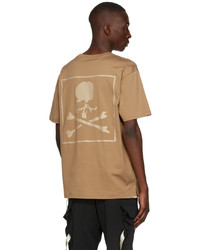 T-shirt girocollo stampata marrone chiaro di Mastermind World