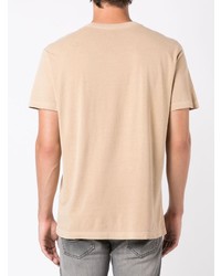 T-shirt girocollo stampata marrone chiaro di OSKLEN