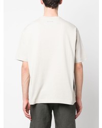 T-shirt girocollo stampata marrone chiaro di Paul Smith