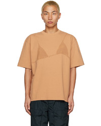 T-shirt girocollo stampata marrone chiaro di Jacquemus
