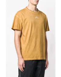 T-shirt girocollo stampata marrone chiaro di A-Cold-Wall*