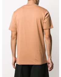T-shirt girocollo stampata marrone chiaro di Marni