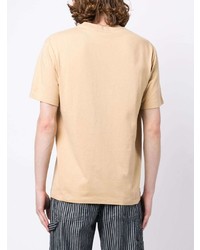 T-shirt girocollo stampata marrone chiaro di Kenzo