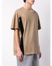 T-shirt girocollo stampata marrone chiaro di A-Cold-Wall*