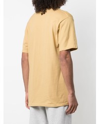T-shirt girocollo stampata marrone chiaro di Stussy
