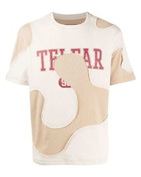 T-shirt girocollo stampata marrone chiaro di Telfar