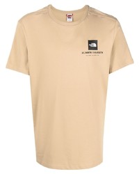 T-shirt girocollo stampata marrone chiaro di The North Face