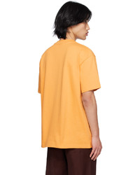T-shirt girocollo stampata marrone chiaro di Jacquemus
