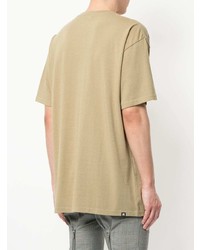 T-shirt girocollo stampata marrone chiaro di Hysteric Glamour