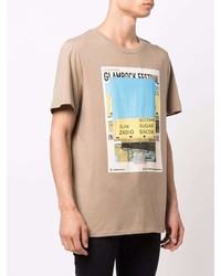 T-shirt girocollo stampata marrone chiaro di Zadig & Voltaire