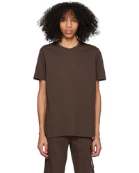 T-shirt girocollo stampata marrone scuro di C.P. Company