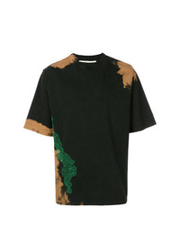 T-shirt girocollo stampata marrone scuro di Damir Doma