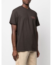T-shirt girocollo stampata marrone scuro di Carhartt WIP