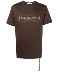 T-shirt girocollo stampata marrone scuro di Mastermind Japan