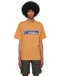 T-shirt girocollo stampata marrone scuro di Noon Goons
