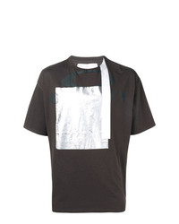 T-shirt girocollo stampata marrone scuro di Oakley By Samuel Ross