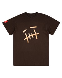 T-shirt girocollo stampata marrone scuro di Travis Scott Astroworld