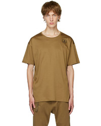 T-shirt girocollo stampata marrone di ACRONYM