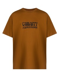 T-shirt girocollo stampata marrone di Carhartt WIP
