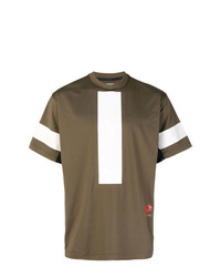 T-shirt girocollo stampata marrone di Damir Doma