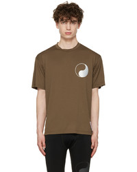 T-shirt girocollo stampata marrone di Our Legacy
