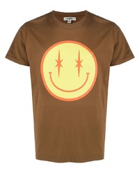T-shirt girocollo stampata marrone di Phipps