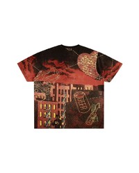 T-shirt girocollo stampata marrone di Supreme