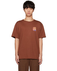 T-shirt girocollo stampata marrone di Saturdays Nyc