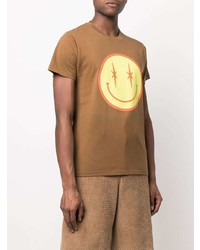 T-shirt girocollo stampata marrone di Phipps