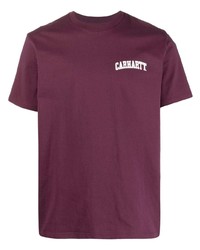 T-shirt girocollo stampata melanzana scuro di Carhartt WIP
