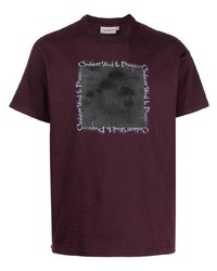T-shirt girocollo stampata melanzana scuro di Carhartt WIP