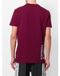 T-shirt girocollo stampata melanzana scuro di Kappa Kontroll