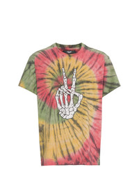 T-shirt girocollo stampata multicolore di Amiri