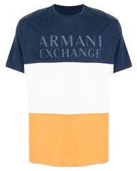 T-shirt girocollo stampata multicolore di Armani Exchange