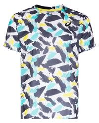 T-shirt girocollo stampata multicolore di Asics