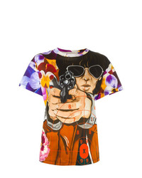 T-shirt girocollo stampata multicolore di Christopher Kane