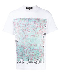 T-shirt girocollo stampata multicolore di Comme des Garcons Homme Deux