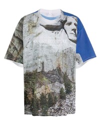 T-shirt girocollo stampata multicolore di Doublet