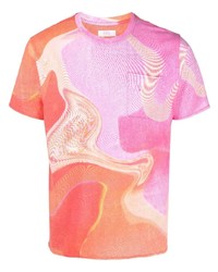 T-shirt girocollo stampata multicolore di ERL
