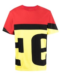 T-shirt girocollo stampata multicolore di Ferrari