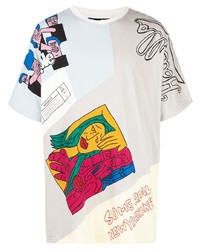 T-shirt girocollo stampata multicolore di Haculla