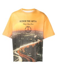T-shirt girocollo stampata multicolore di HONOR THE GIFT
