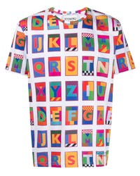 T-shirt girocollo stampata multicolore di Iceberg