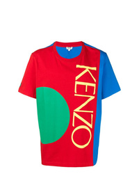 T-shirt girocollo stampata multicolore di Kenzo
